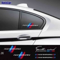 2pcs MPower MPerformance Car Windows Sticker For BMW E36 E39 E46 E60 E61 E64 E70 E71 E85 E87 E90 E83 F10 F20 F21 F30 E80 M3 M5|s