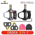 Blooke Road Bike Spd Sl Pedal Sepatu Cleat Self Locking Clip Colorful Anti-slip Clipless For Wellgo Bicycle Racing Riding Parts