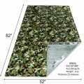 Emergency Thermal Blanket Lightweight Folding Water Resistant Windproof Sunshade Reusable Portable Poncho Camping Mat Pad Cover