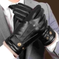 Driving motorcycle winter sports training warm and non slip all finger touch screen windproof and waterproof sports leather glov