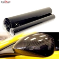 1Piece DIY 50*10cm 5D Carbon Fiber Vinyl Stickers High Quality Black Car Stickers For Car Motorcycle Decoration Accessories|Car
