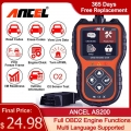 Ancel As200 Obd2 Scanner Code Reader Data Stream Automotive Tools Engine Check Car Scanner Professional Obd 2 Auto Diagnostics -
