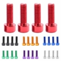4PCS Bicycle Water Bottle Holder Screws Bottle Cage Screw Bike Bottle Bolt Bicycle Aluminum Alloy Screw Bike Repair Accessories|