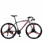 LANGROUER 26 Inch Wheel Adult Mountain Bike 27 Speed Road Racing Bicycle Men High carbon Steel Frame Sports Cycling Off road MTB