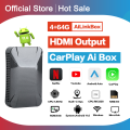 Carplay Ai Box Android Box Car Multimedia Player New Version 4+64g Wireless Mirror Link For Apple Carplay Android Auto Tv Box -