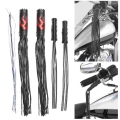 Leather Motorcycle Brake Clutch Fringe Grip Covers Auto Refit Retro Flame Handlebar Handle Spike Streamer Moto Accessories|Trail