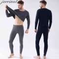 Jerrinut Men'sThermal Underwear Long Johns Sets Thermo Lingerie Thermal Underwear Men's Winter Warm Inner Wear For Men C