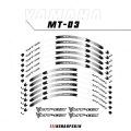 Motorcycle Decal Outer Wheel Rim Stickers Tire Film Border Reflective Decals Tire Decoration Sticker For Yamaha Mt-03 Mt 03 Mt03