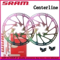 2pcs Sram Avid Bike Brake Rotors Rainbow Gold 160mm 180mm 203mm Centerline Road Mtb Bicycle Hydraulic Disc Brake Stainless Rotor