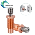 Kingroon 5pcs E3d V6 Throat Heat Break All-metal Titanium Alloy Copper 3d Printer Throat For 1.75mm E3d V6 Hotend Heater Block -