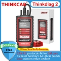 THINKCAR Thinkdiag 2 Support CAN FD Protocols OBD2 Scanner Fit For GM Car Brands Free Full Softwares 16 Reset Functions ECU Code