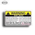 Hotmeini 13cm X 7.3cm For Boat Rules Warning Sticker Funny Vinyl Waterproof Car Styling Auto Bumper Decal Car Decor Stickers - C
