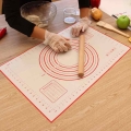 Alfombrilla de masa de silicona 60 * 40, pasta rodante resistente al calor, almohadilla de mesa de harina, herramientas de cocin