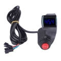 Electric Bicycle Thumb Voltmeter With Lcd Digital Battery Voltage Display And 3 Speed Switch For E-bike Bicycle Accessory - Elec