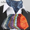 Men Vintage Polka Dot Wedding Formal Cravat Ascot Scrunch Self British style Gentleman Polyester Silk Neck Tie Luxury|tie luxury