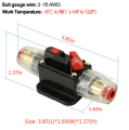 100a 80a 60a 50a 40a 30a 20a 12v / 24v / 48v Dc Resettable Circuit Breaker Resettable Insurance For Solar Photovoltaic Connector