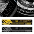40 Years GS Decal Motorcycle Front/Rear Wheel Reflective Decal Case For BMW R1200GS R1250GS Adv 2014 2021 Triple Black Edition|