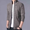 2019 New Sweater Men Autumn Winter SweaterCoats Male Thick Cashmere Wool Mens Sweater Jackets Casual Zipper Knitted Outerwear|Ca