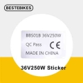36V 250W Bafang Mid Drive Motor Sticker Electric Bicycle Conversion Kit Sticker For BBSHD BBS Dirve eBike Motor|Electric Bicycle
