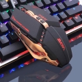 Ratón para juegos ZUOYA ajustable 3200DPI ratón para juegos LED ratones ópticos Mause retroiluminación con cable USB para PC por