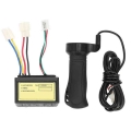 Electric Bicycle 12v 250w 3-wired Brush Controller Extended Cable Hand Grip Set Electric Bike Handlebar And Motor Kit - Electric