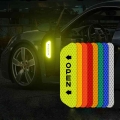4pcs/set Car Reflective Strips Warning Stickers For Peugeot 108 206 207 208 301 307 308 407 2008 3008 4008 508 Car Door Stickers
