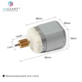 Car Center Door Lock Motor 9 280 Dc Adapters Sockets Metal - Officematics.com