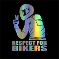 motorcycle Funny Car Stickers Respect Biker Sticker For Kawasaki ZZR600 Z900 Z650 VERSYS 1000 VULCAN S 650cc Z750 Z750S|Decals &