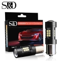 2pcs Car Light 1156 Led Ba15s P21w Led Bau15s Py21w Bay15d 1157 P21/5w R5w 21 Smd 3030 Auto Lamp Bulbs Led 12v - 24v - Signal La