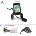 KUNRAY LCD Ebike Display With e Bike Controller 36V Brushless Controller 350W 24V 48V Battery Power Mileage Speed Time USB Phone