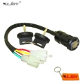 Xljoy Z190 Off On Light Key Switch 5 Wires In 2 Plugs For Zongshen 190cc Pit Dirt Bike - Motorcycle Switches - Officematics.com