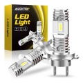 Auxito 2pcs H7 Led Car Headlight Bulb 16000lm Wireless Fanless Design Csp Chip Led Headlamp For Automotive 60w 12v 6000k White -