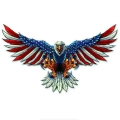 American Flag Bald Eagle Car Sticker Automobiles Motorcycles Accessories PVC Decals for BMW VW Audi Octavia Gti|Car Stickers|