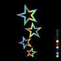 30226# 12x25 cm stars car sticker vinyl car decal waterproof stickers on car truck bumper rear window no background|Car Stickers
