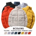 Winter All match Heavy Jackets 2021 New Unisex Streetwear Loose Hip Hop Solid Loose Thicken Warm Padded Parkas Puffer Jackets|Pa