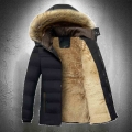Winter Parka Men Fur Collar Jacket Fashion Clothing Men Winter Fashion Thick Warm Coat Outwear Wear Windproof Hooded Jacket 2021