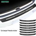 Carbon Fiber Car Bumper Protector Sticker Car Styling For Ford Fiesta Mondeo Fusion Escape Edge Ecosport Kuga - Car Stickers - O
