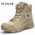 2020 Military Ankle Boots Men Outdoor Genuine Leather Tactical Combat Man Boots Army Hunting Work Boots For Men Shoes Casual Bot