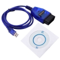 Vag-com Interface Cable Kkl Vag-com 409.1 Obd2 Ii Obd Car Usb Test Line Diagnostic Scanner Auto Cable Aux - Diagnostic Tools - O