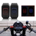 22mm 7/8'' Motorcycle Handlebar Switch Momentry Buttton For Electric Star Kill Waterproof Control Switch Button with LED