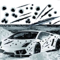 NEW Car Styling 3D Fake Bullet Hole Gun Shots Funny Car Helmet Stickers Decals Emblem Symbol Creative personalized Stickers|bull