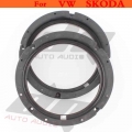 2PCs 6.5'' Front Door Stereo Speaker Mat for Vw Skoda Adapter Plates Bracket Ring Mat Black nylon for Volkswagen Golf|6