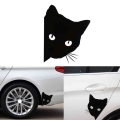 Cat Face Peering Car Sticker Decals Pet Cat Motorcycle Decorative Stickers 12*15cm Car Window Decals Car Sticker For Audi A3 - C