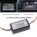 12v Dc Power Relay Capacitor Filter Rectifier For Car Rear View Backup Camera Auto Car Eliminate Interference Connector - Cables