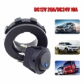 Car Truck Motorcycle ATV ON OFF Switch Button 12V 19MM Round Hole Rocker Toggle Switch DIY SPST on Off Control Switch Blue Light