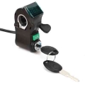 Electric Scooter Thumb Throttle With Key Lock Lcd Display Cruising Switch Electric Bicycle E-bike Handlebar Throttle Accelerator