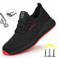 Men's Safety Shoes Steel Toe Work Safety Boots Work Shoes Puncture Proof Work Boots Breathable Men Boots Plus Size Free Shipp