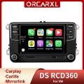 Ds Rcd360 Carplay Radio Car 2 Din Mib Multimedia Player Mirrorlink Stereo For Vw Polo Golf Passat Jetta Mk5 Mk6 B6 B7 Eos Bettle