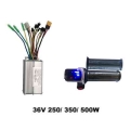 Electric Bike Controller 36v 250w 350w 500w Dual Mode 6 Mosfet Controller And Led Display Throttle Showing Battery Indicator - E