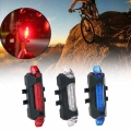 Rechargeable USB LED Bike Tail Light Taillight MTB Safety Warning Bicycle Front Rear Flash Light Bicycle Lamp Bicicleta|Bicycle